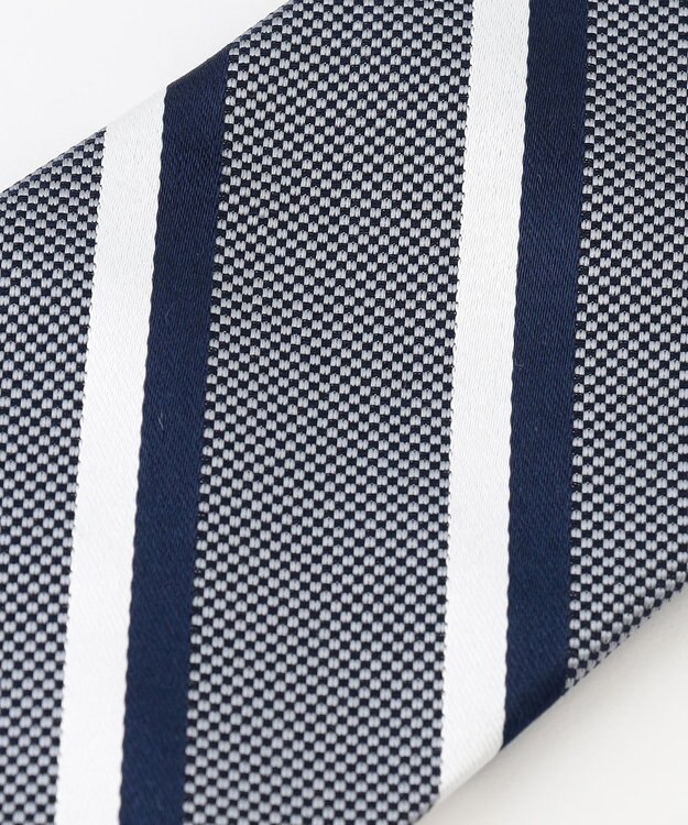 J.PRESS MEN 【FRESHERS COLLECTION】ダブルストライプネクタイ グレー系1