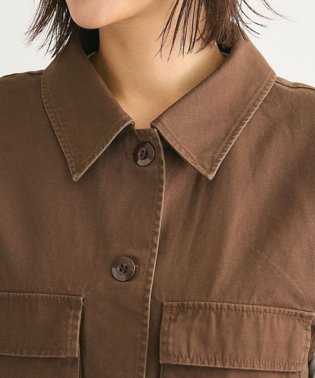 Green Parks ・ＳＵＧＡＲ　ＳＰＯＯＮ　ミリタリーショートベスト Brown