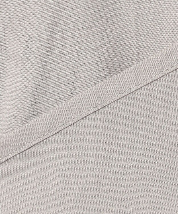 ANY ピンタックブラウス ライトグレー