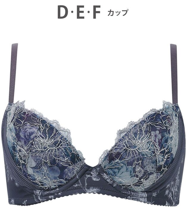 WACOAL ブラジャー 着やせシルエット 脇から背中のラインすっきり Gカップまで対応 大きいサイズ レディース BXC405 /ワコール バイオレット