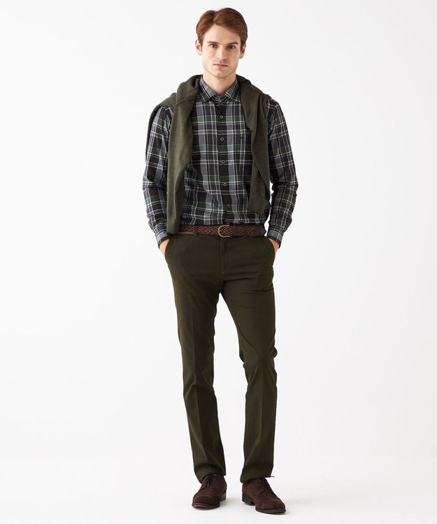 JOSEPH ABBOUD ハイパワーOGトリコチン  パンツ ダークブラウン系