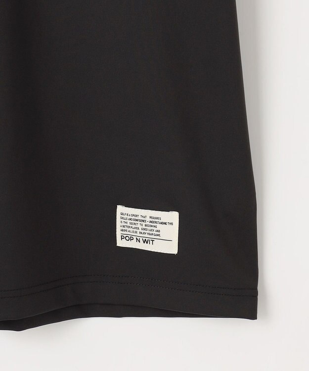 PW CIRCULUS 【吸水速乾 / UV遮蔽率99.5% UVカット / ストレッチ】【MEN】アニマルグラフィックモックT ゴルフ ブラック系