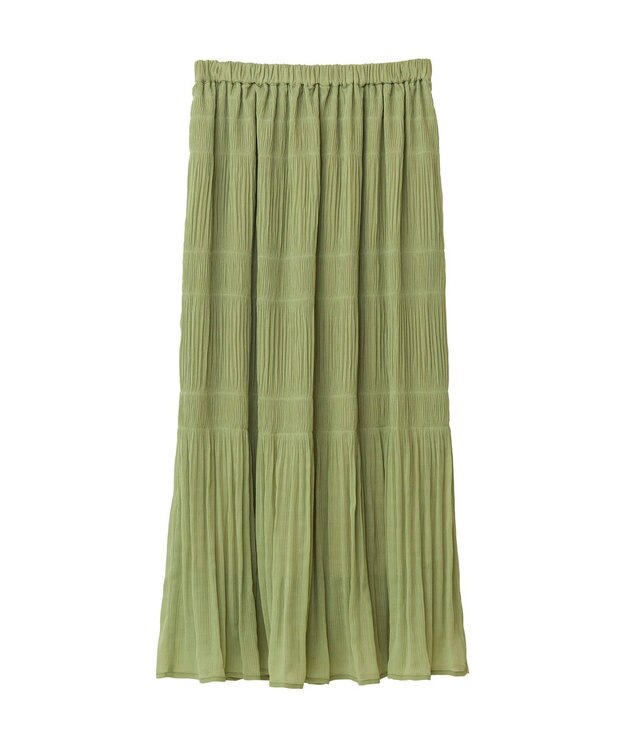 Green Parks マジョリカプリーツスカート Black