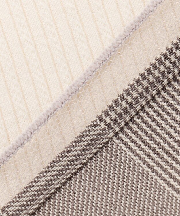 ANY KIDS パール付きペプラムトレーナー エクリュ