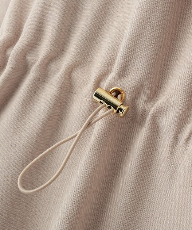 YECCA VECCA ノーカラーラペルロングコート Gray Beige