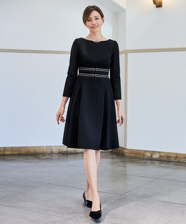 TOCCA 【消臭＆洗える】HOLY RIBBON ドレス ブラック系