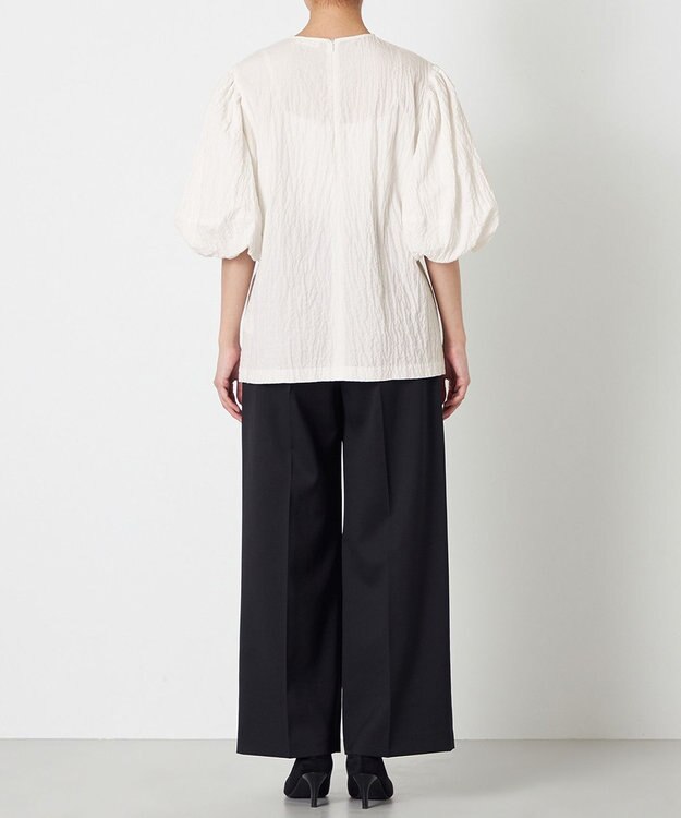 NAVE 【Nave】クラッシュコットン ブラウス ホワイト系