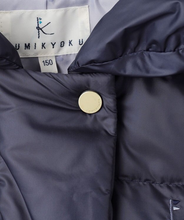 組曲 KIDS 【150-170㎝】ロング ダウンコート ネイビー系