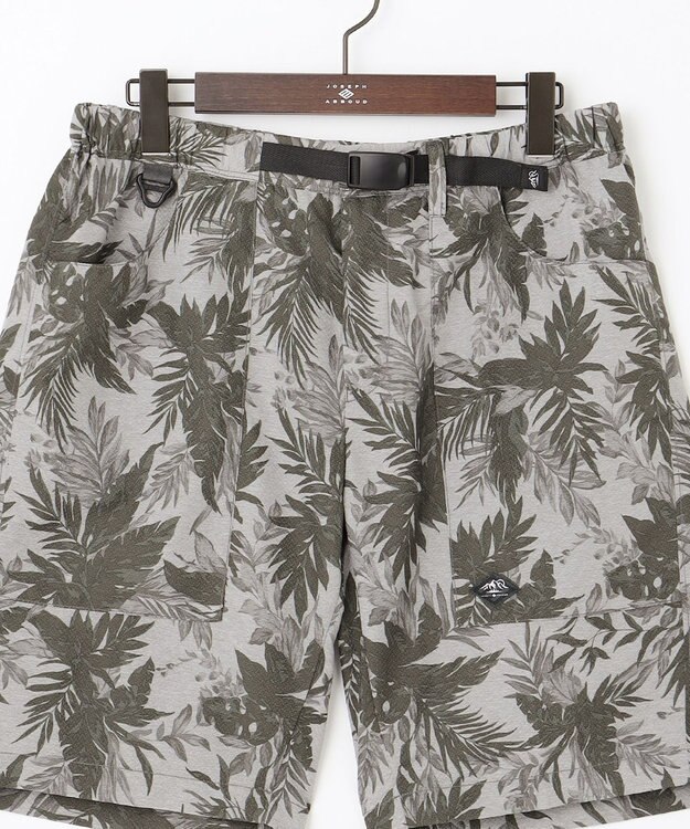 JOSEPH ABBOUD MOUNTAIN 【UNISEX】軽量/ECO撥水 3Dエンボスリーフショーツ ライトグレー系6