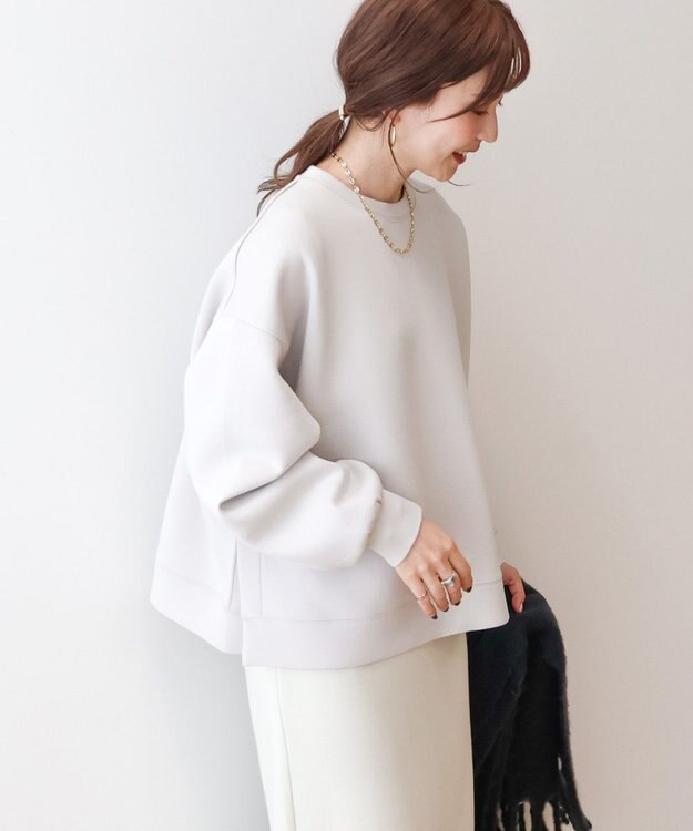 AMERICAN HOLIC サイドスリットポンチプルオーバー Gray Beige