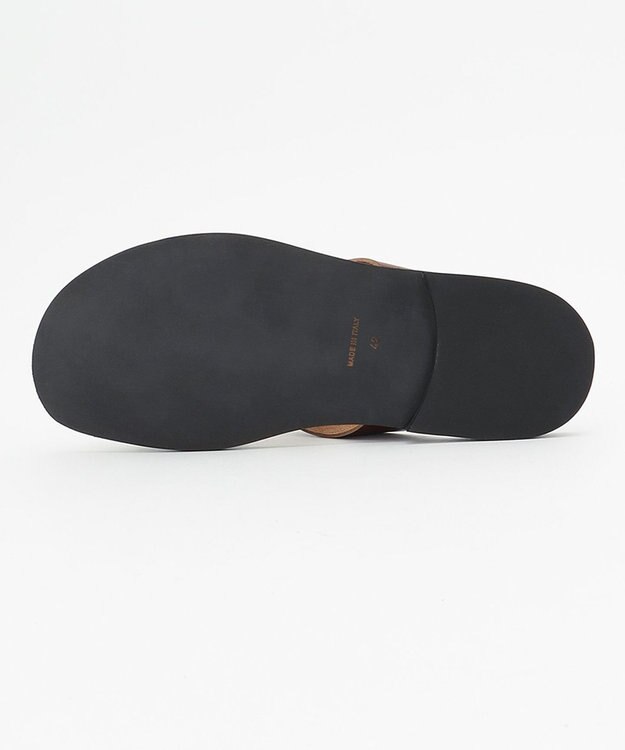 JOSEPH ABBOUD MOUNTAIN 【SPACE】レザーサンダル ダークブラウン系