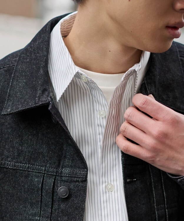 WEGO 【ユニセックス着用ITEM】リジットデニムジャケット デニムブラック