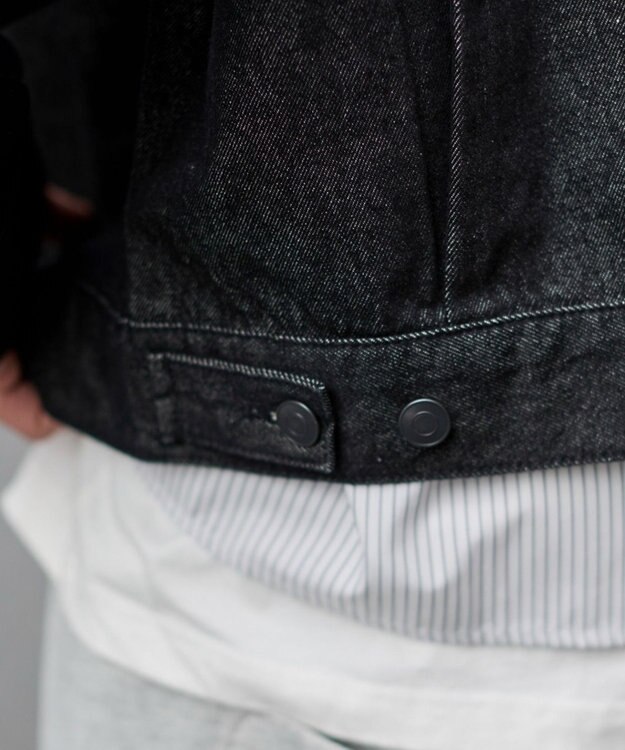 WEGO 【ユニセックス着用ITEM】リジットデニムジャケット デニムブラック