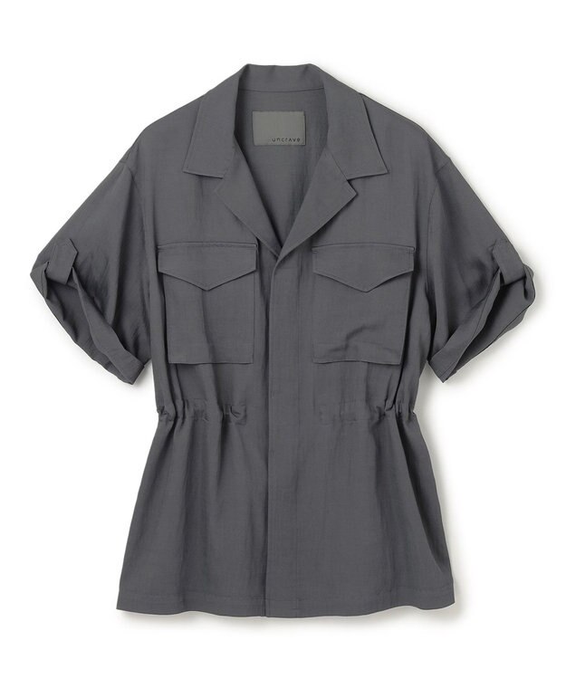 uncrave ドレープツイル ミリタリー ジャケット ブルーグレー