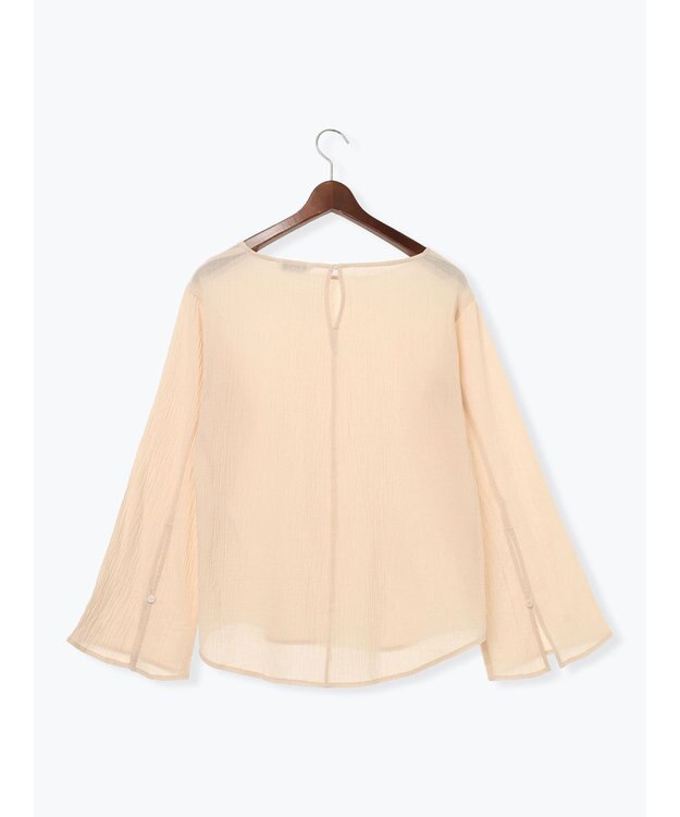 Te chichi クレープフレアスリーブブラウス【AOYAMA FASHION ASSOCIATION × Te chichi】 オレンジ