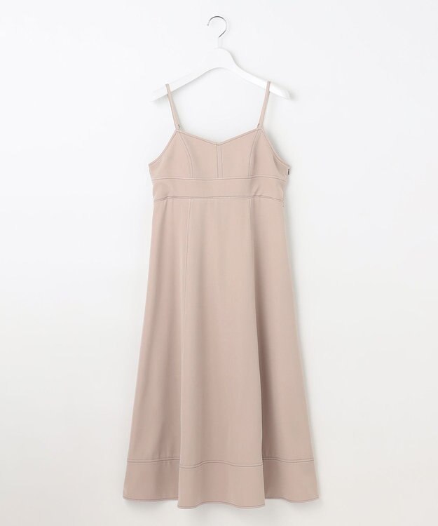 Feroux 【新色追加・洗える】バックリボン キャミワンピース ベージュ系