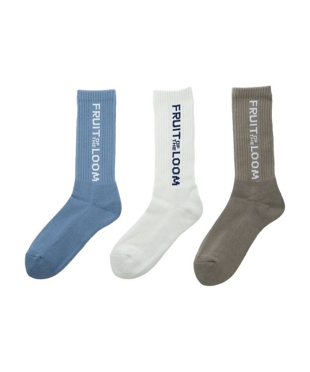 Green Parks ■ＦＲＵＩＴ　ＯＦ　ＴＨＥ　ＬＯＯＭ　タテロゴ３Ｐソックス Mix