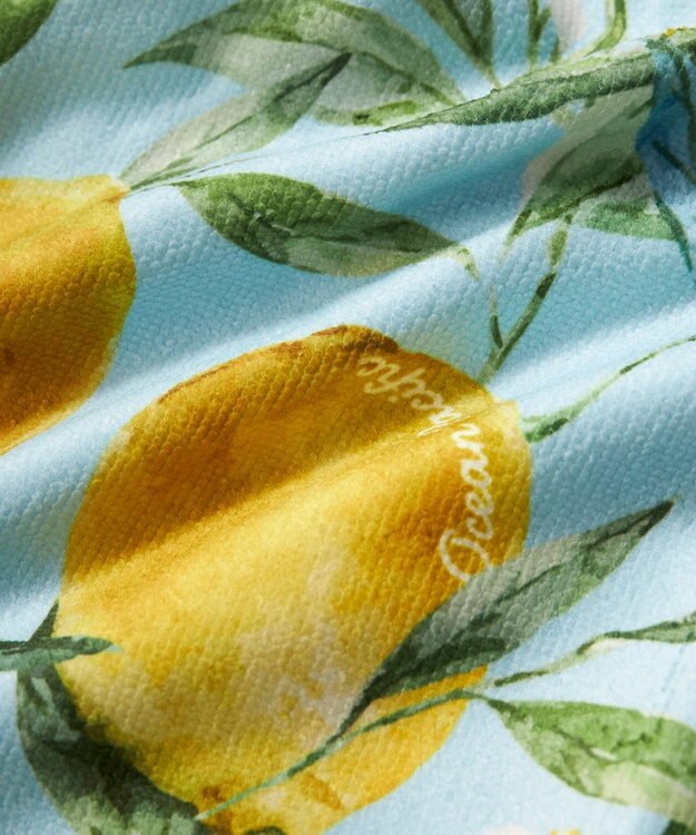 OP／FILA 【Ocean Pacific】レモン柄巻きタオル サックス