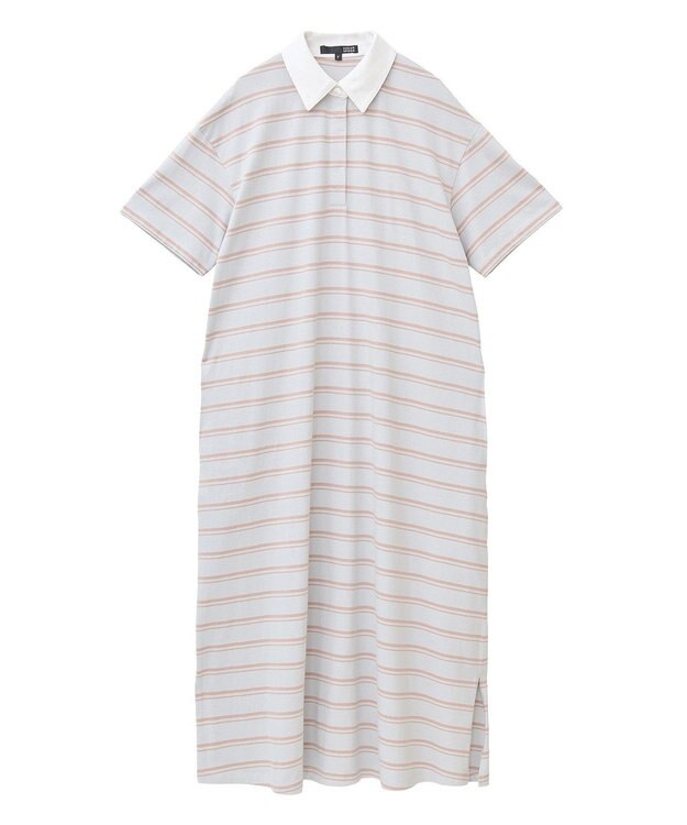 Green Parks ・ＳＵＧＡＲ　ＳＰＯＯＮ　ボーダーポロワンピース Light Gray