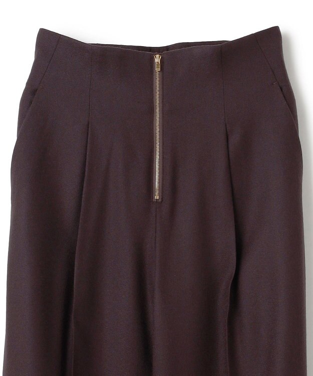 BEIGE， TERNES / フロントジップワイドパンツ Bordeaux