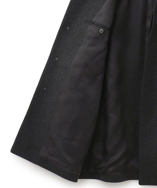 J.PRESS MEN ウールカシミヤビーバーステンカラーコート グレー系
