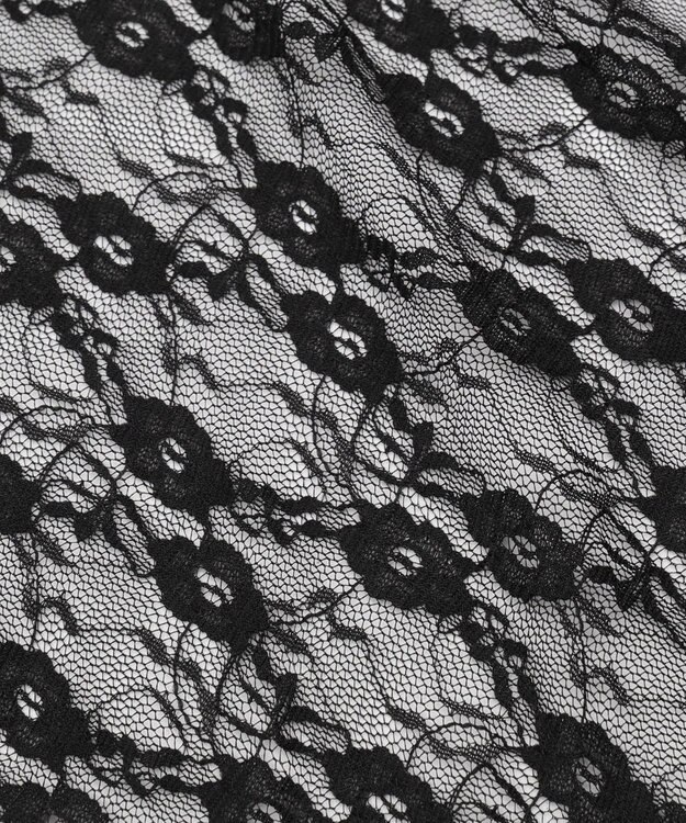 WEGO イレヘムレースロングスカート ブラック