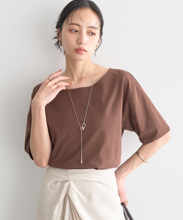 earth music&ecology バックデザインカットプルオーバー Brown