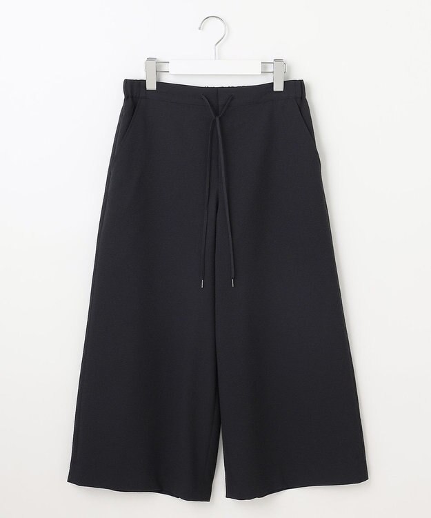 J.PRESS LADIES S 【洗える・吸水速乾】DRYライトサッカー クロップド パンツ ネイビー系