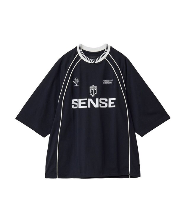 CRAFT STANDARD BOUTIQUE 接触冷感/UVカット/イージーケア/ストレッチ/ゲームシャツ-B Navy