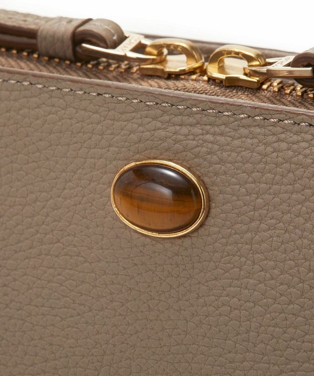 TOPKAPI 【TOPKAPI】ミニエンボスレザー ショルダーバッグ gemdrops ジェムドロップ ミディアムグレー