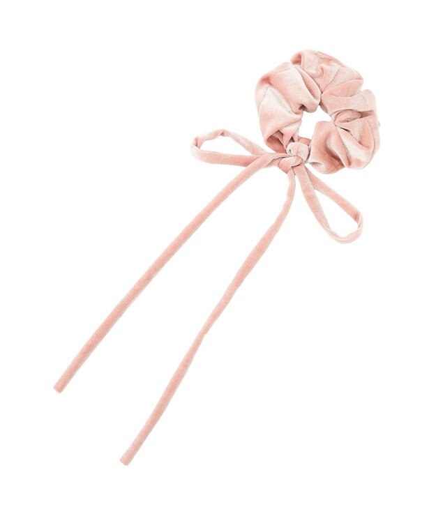 Maison de FLEUR ベロアリボンシュシュ Pink