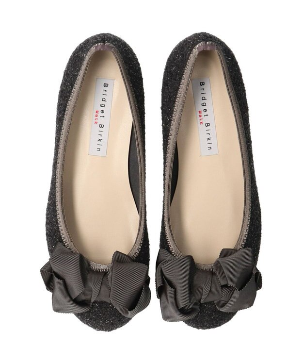 Bridget Birkin ＜3E＞【Bridget Birkin Walk】リボンウォーキングパンプス グレー雑材