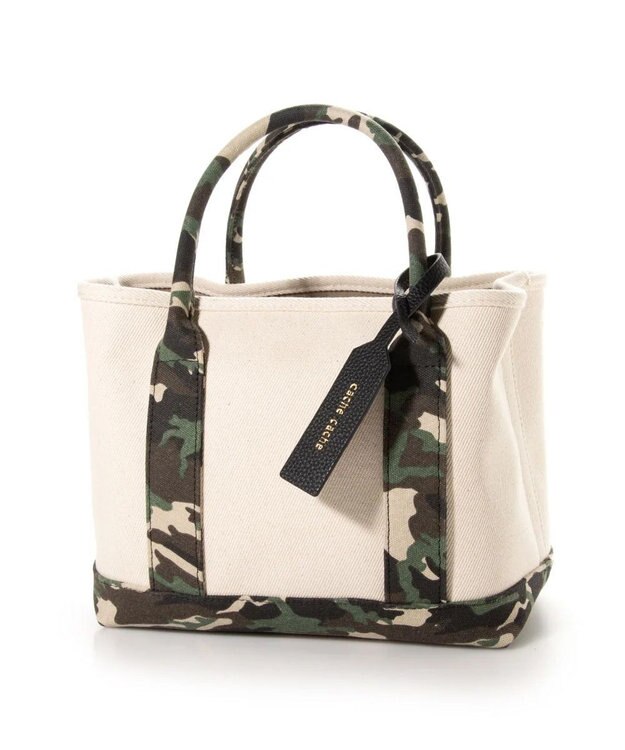 UNBILLION cachecache パーテーションキャンバストートバッグ カモ