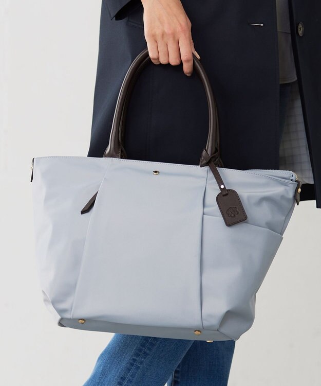 J.PRESS LADIES 【WEB限定カラーあり・A4サイズ収納可】 ナイロン トート バッグ ブルー系