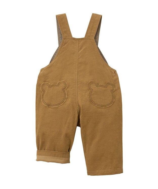 MIKI HOUSE HOT BISCUITS コーデュロイオーバーオール＆Tシャツギフトセット【BOX付き】 ベージュ