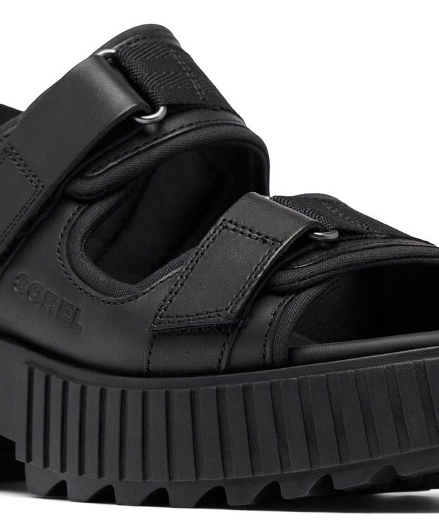 SOREL SOREL/ オーエヌエーアベニュー マルチストラップ ミッドサンダル /ソレル Black、 Black