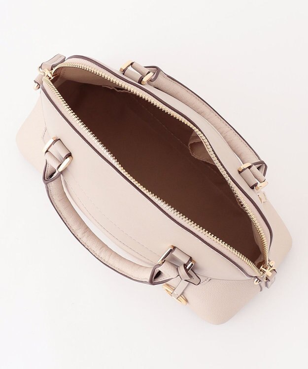 組曲 【ショルダーベルト付き】ボストンハンド バッグ ベージュ系