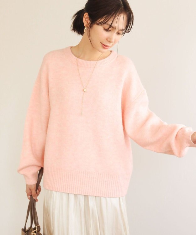 Green Parks ｆｕｗａっと袖パフニットプルオーバー Pink