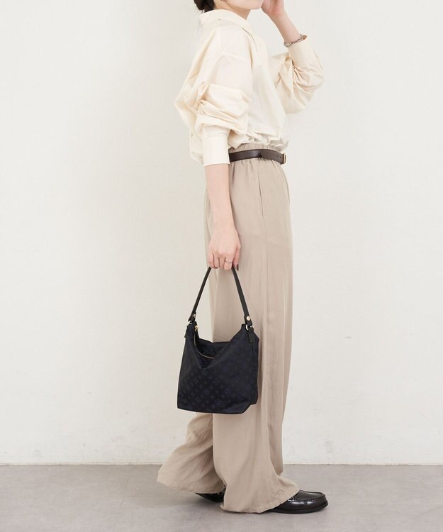 russet ナイロンジャガード2WAYミニショルダーバッグ(CE-1627) Black/Navy