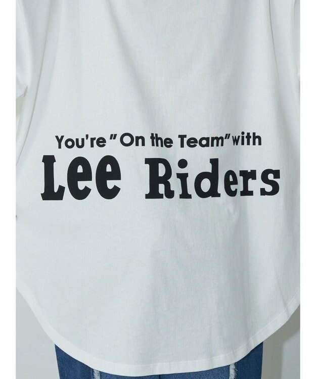 earth music&ecology Ｌｅｅ×ｅ．ｍ．ａ．ｅ　ＲＯＵＮＤＨＥＭ　ＴＥＥ Off White