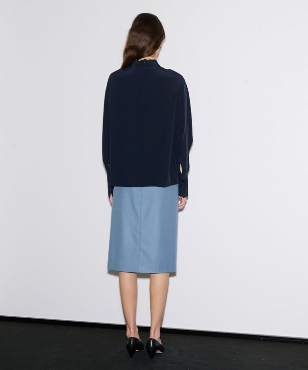 JOSEPH 【洗える】ニューシーディーシー　ブラウス Navy