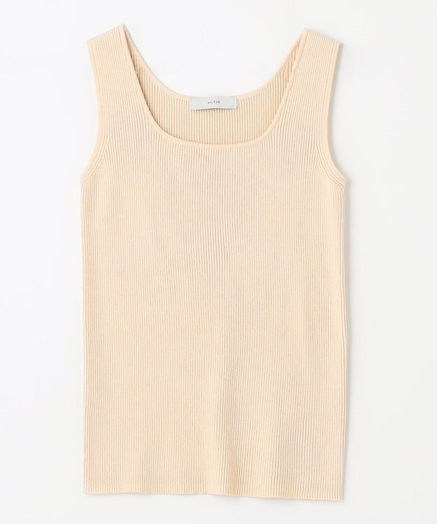 ANY 【洗濯機可能】タンクトップリブニット エクリュ