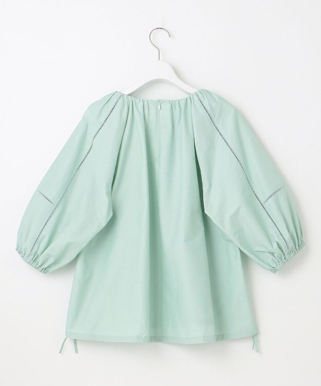 23区 【洗える】シャルマンエンブロイダリー ブラウス スモーキーグリーン系