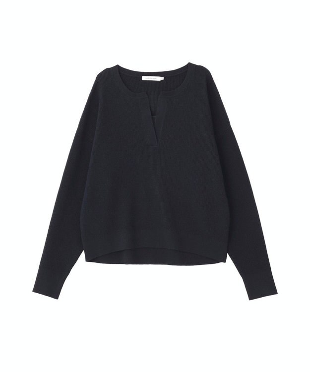 AMERICAN HOLIC ワッフルライクニットプルオーバー Navy