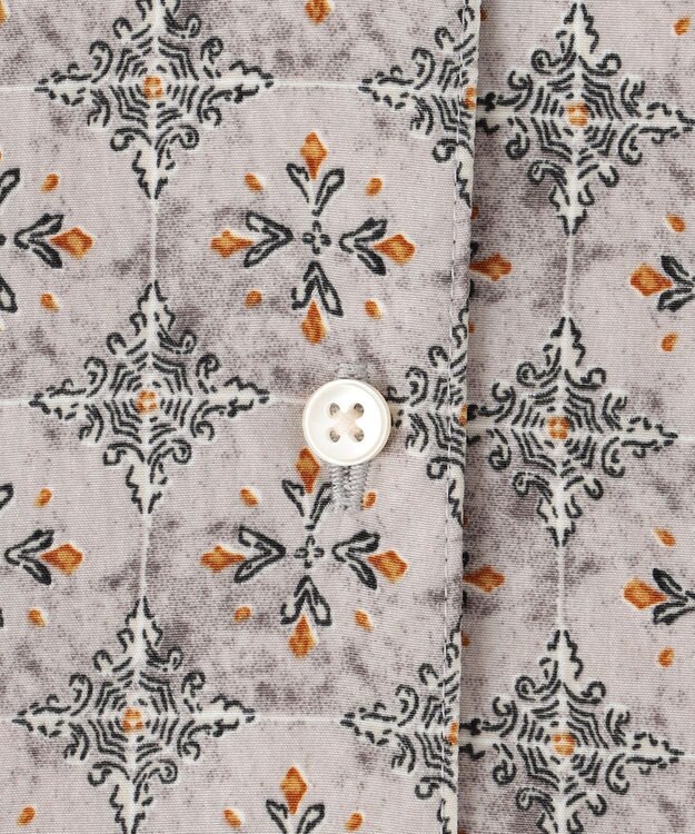 J.PRESS YORK STREET 【WOMEN】タイルプリント ボウタイブラウス ライトグレー系5