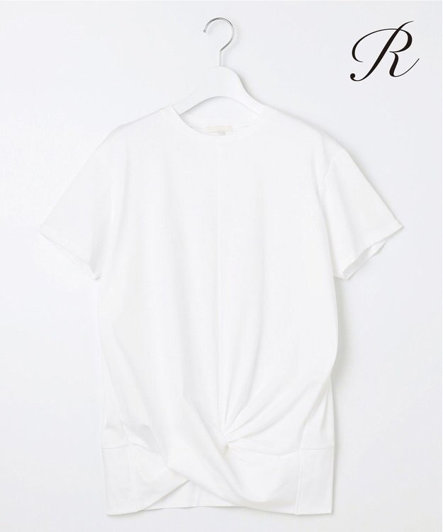 23区 【R(アール)】ツイストヘム クリアコットンTEE ホワイト系