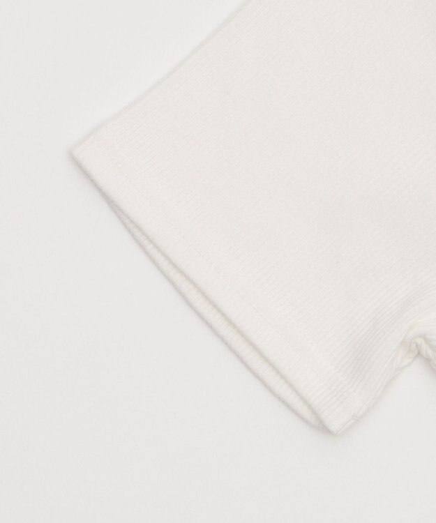 WEGO 別注PIKOラメ　リブT ホワイト