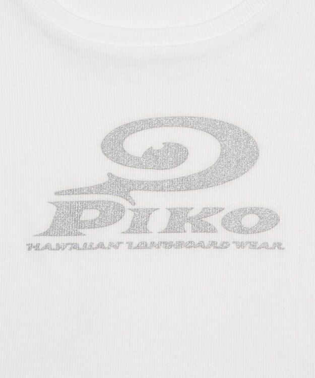 WEGO 別注PIKOラメ　リブT ホワイト