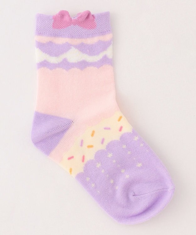 ANY KIDS 【3点セット】ソックス (イチゴウサギ) ローズ系