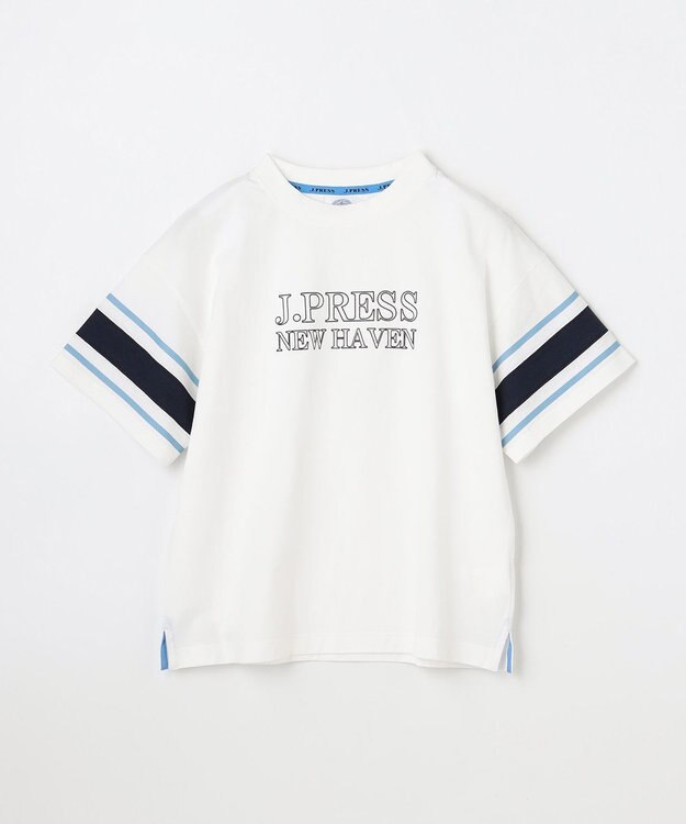 J.PRESS KIDS 【140-170cm】ビックシルエット ロゴＴシャツ アイボリー系
